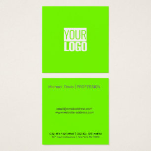 verde fluorescente - adicione seu logotipo