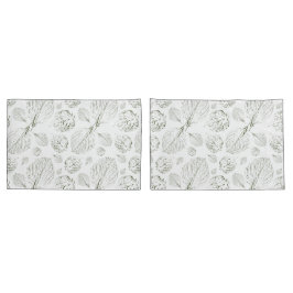 Verde Folhas texturizadas simples padrão moderno