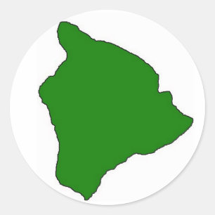 Verde grande da etiqueta da ilha