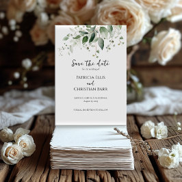 Verde legante Salvar o convite de Data