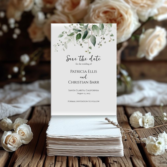 Verde legante Salvar o convite de Data (Criador carregado)