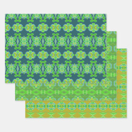 Verde Lima Com Padrão