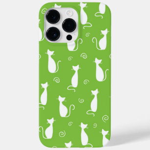 VERDE LIMÃO COM PADRÃO CAT BRANCO SENTADO