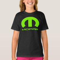 VERDE LIMÃO GRANDE M Mopar Automobilia T-Shirt Clá