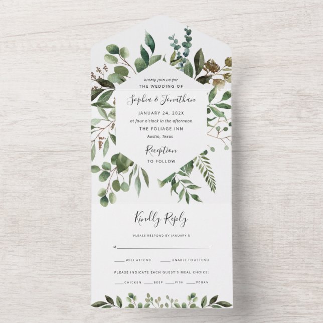 Verde Minimalista | Casamento Rústico Simples (Inside)