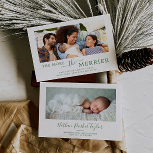 Verde Mínimo Mais O Anúncio De Nascimento Mais Mer