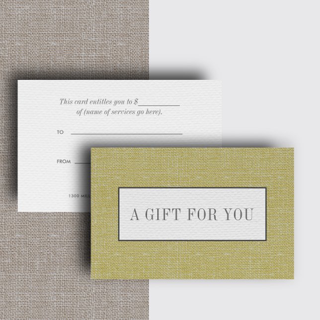 Verde-oliva | Simples Elegante Linen Look Chic (Criador carregado)