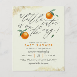 Verde Orçamental Um Pequeno Chá de fraldas Laranja