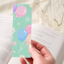 Verde pastel com balões coloridos