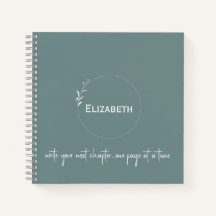 Verde personalizado "Escreva seu próximo capítulo"