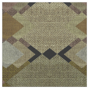 Verde rústico dos diamantes & tecido modelado