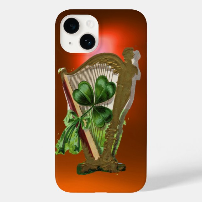 VERDE SHAMROCK IRISH HARP laranja (Verso)