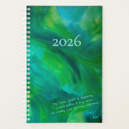 Verde SPWW com pequeno planejador mensal invejável