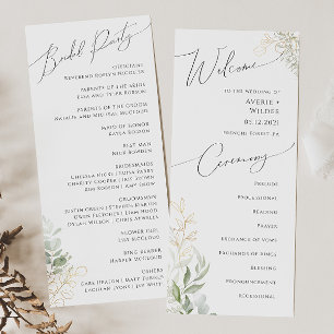 Verde Whimsical e Dourado   Programa Casamento