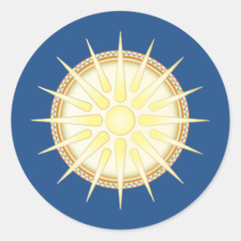 Vergina Sol Adesivo Redondo Brilhante