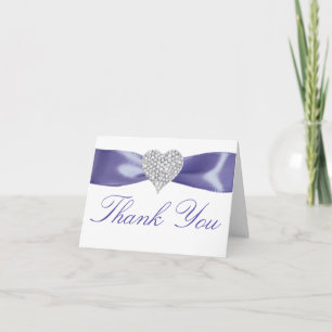 Veri Peri Diamond Heart Cartões de agradecimentos
