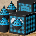 Verificação de Buffalo - Azul e Preto - Caixa de F<br><div class="desc">Caixa de seleção de azul e búfalo preto. O texto na parte traseira da caixa é personalizável. Se você usar o botão/ferramenta 'editar design', também poderá adicionar suas próprias imagens/fotos. Outras formas de cores disponíveis. Consulte Coleção de todos os tamanhos de caixas e cores de verificação de búfalos aqui: https://www.zazzle.com/collections/boxes_product_promotional_gift_buffalo_check-119842043554925619...</div>
