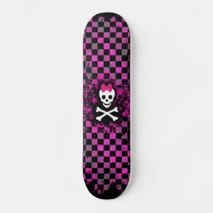 Verificação rosa Caveira Princesa skate