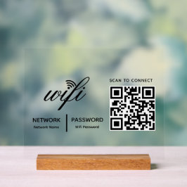 Verificação Wi-Fi de código QR para conectar branc