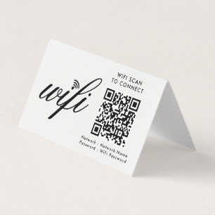 Verificação Wi-Fi de código QR para conectar branc