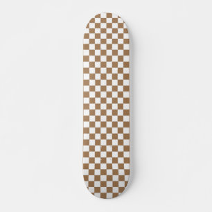 Verificador de skateboards de skate preto e branco