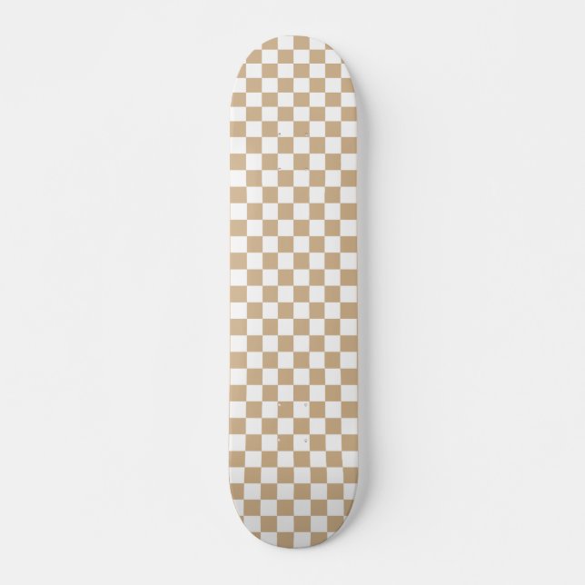 Verificador de skates Padrão preto e branco (Frente)