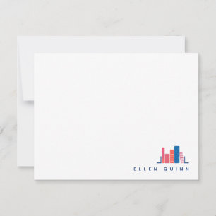 Verme de Livro no Cartão de Nota Azul