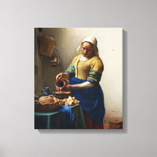 Vermeer o envoltório das canvas do Milkmaid