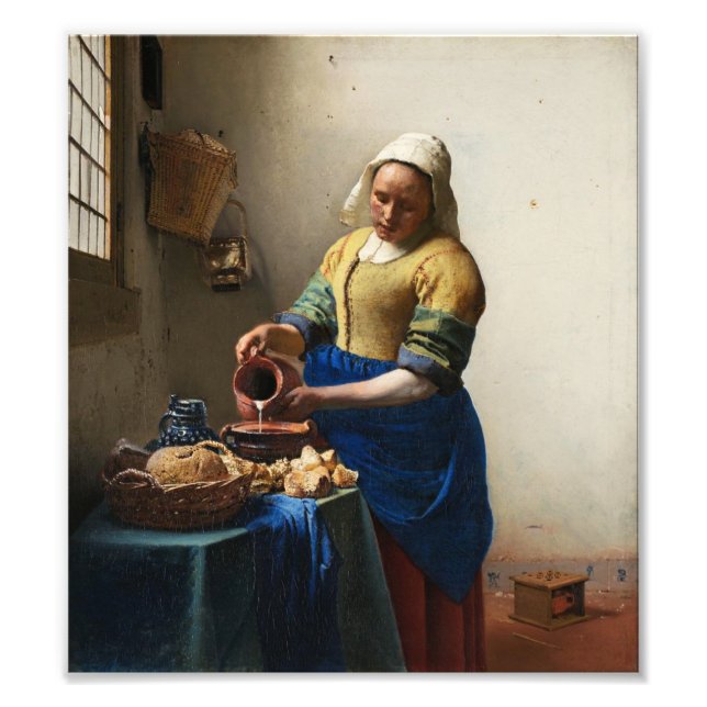 Vermeer O Impressão De Fotografia Da Milkmaid (Frente)