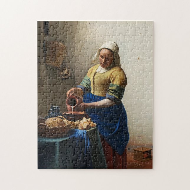 Vermeer o quebra-cabeça do Milkmaid (Vertical)