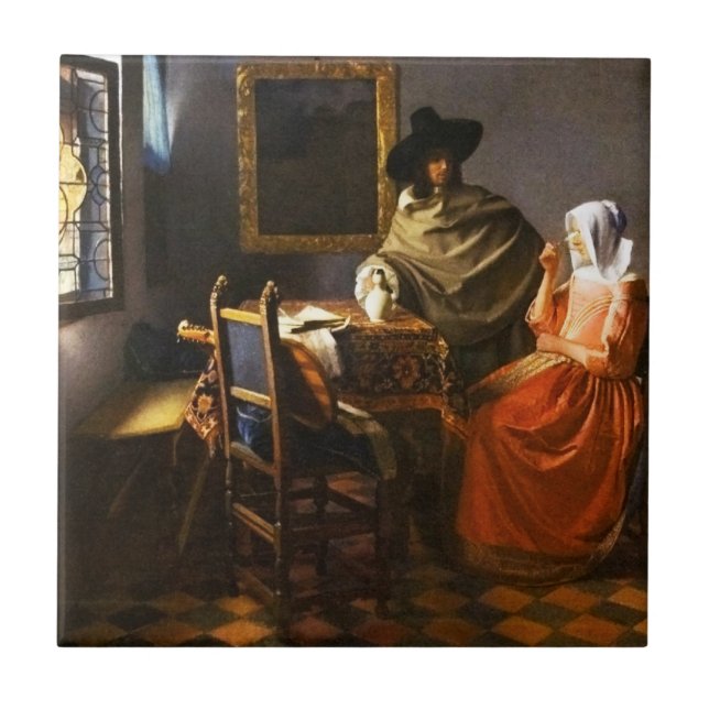 Vermeer O Vidro do Azulejo de Vinho (Frente)