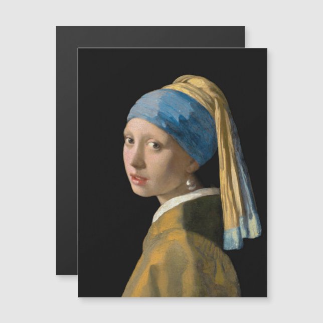 Vermeer - Rapariga com Cartões Magnéticos (Frente/Verso)