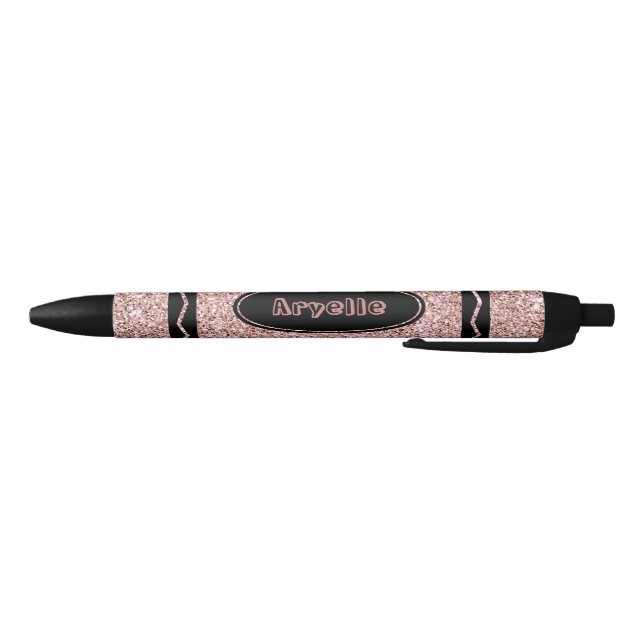 Vermelha Caneta de Push do Nome Personalizado do Glitter Do (Parte Inferior)