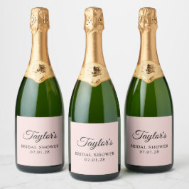 Vermelhidão e Elegante Rótulo de Vinho Espumante p
