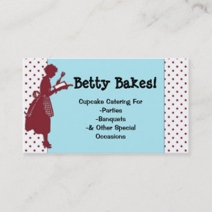 Vermelho & Aqua do vintage que cozinham cartão de