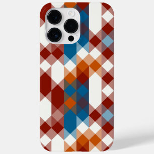 vermelho branco azul e laranja geométrico