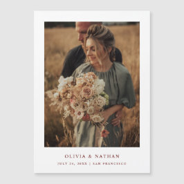 Vermelho branco e escuro | Foto magnética Salvar a