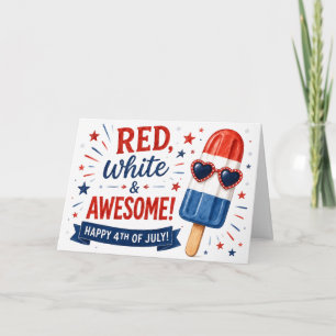 Vermelho, Branco e Incrível! Cartão de Boas Festas