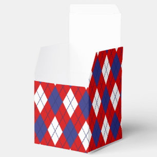 Vermelho, Branco, Estilo Azul, 1 CAIXA FAVOR, quad