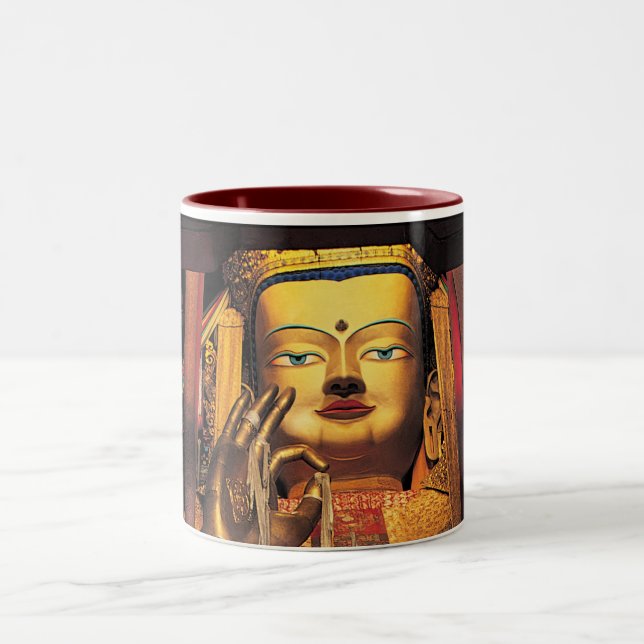 Vermelho/branco futuros da caneca de Buddah (Centro)