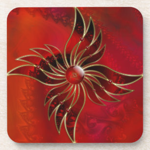 Vermelho como Porta copos de Cortiça Flame