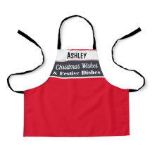 Vermelho Cozinhar de Natal Personalizado