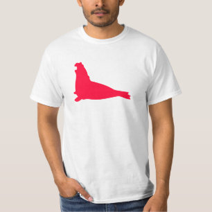 Vermelho da camisa do selo de elefante