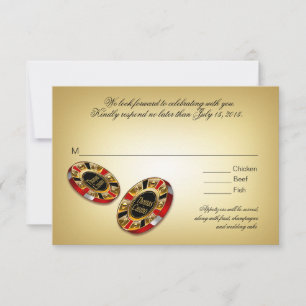 Vermelho da resposta   de Las Vegas VIP RSVP