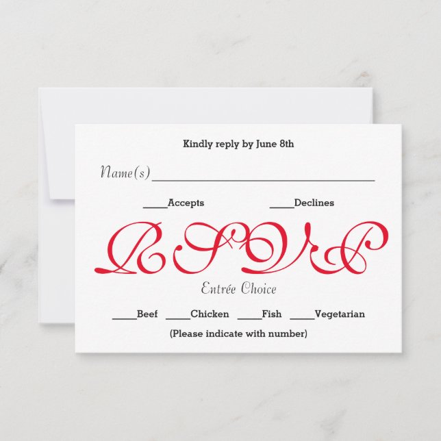 Vermelho de Fundo - Placa de Resposta de Recepção  (Frente)