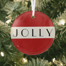 Vermelho de Natal Simples - Jolly Moderno