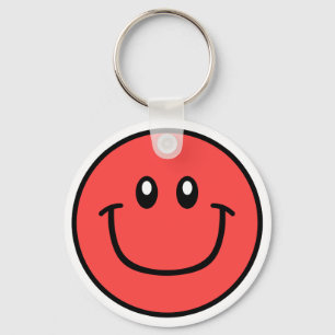 Vermelho de sorriso 0003 do chaveiro da cara