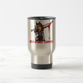 Vermelho do meio da caneca de viagem de Demona