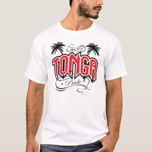 Vermelho do orgulho de TONGA - t-shirt