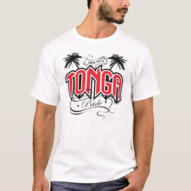 Vermelho do orgulho de TONGA - t-shirt (Frente)